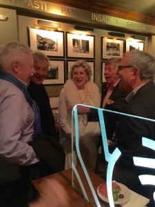 The world's worst paparazzi... Armistead Maupin, Sir Ian McKellen and friends at a Mill Valley Film Festival afterparty.